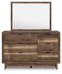Chirason Full Panel Platform Bed, Dresser and Mirror