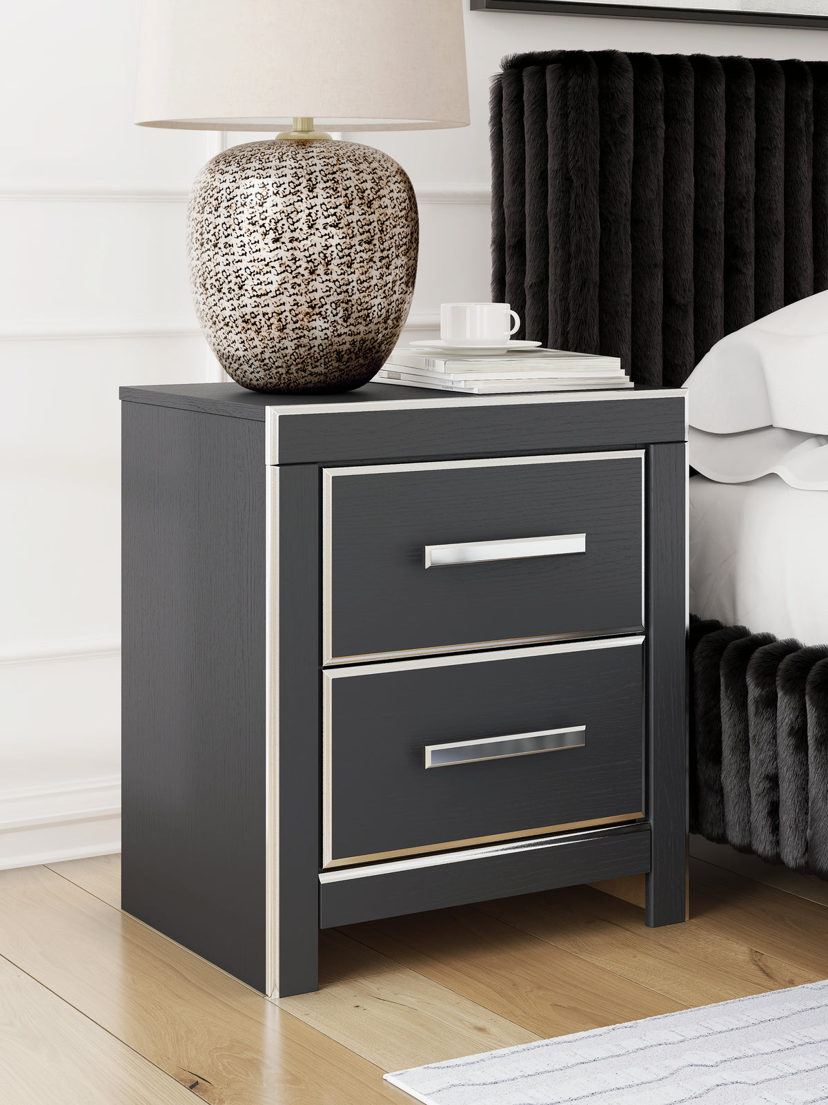Hoover Furniture Outlet - Ashley Furniture - Zuraleus Nightstand - Two Drawer Night Stand - PCB3380-92
