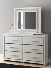 Hoover Furniture Outlet - Ashley Furniture - Zuraleus Dresser and Mirror - Dresser and Mirror / White - PCB3381B1
