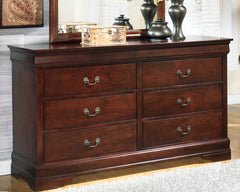 Hoover Furniture Outlet - Ashley Furniture - Alisdair Dresser - Dresser / Reddish Brown - B376-31
