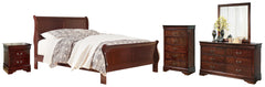 Hoover Furniture Outlet - Ashley Furniture - Alisdair King Sleigh Bed, Dresser, Mirror and Nightstand - King Sleigh Bed, Dresser, Mirror and Nightstand - B376B13