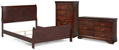 Hoover Furniture Outlet - Ashley Furniture - Alisdair Queen Sleigh Bed, Dresser and Chest - Queen Sleigh Bed, Dresser and Chest - B376B28