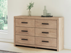 Hoover Furniture Outlet - Ashley Furniture - Sanginlane Dresser - Six Drawer Dresser - B3787-31
