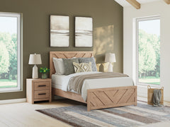 Hoover Furniture Outlet - Ashley Furniture - Sanginlane Full Panel Bed - Full Panel Bed - B3787B3