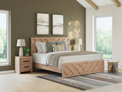 Hoover Furniture Outlet - Ashley Furniture - Sanginlane King Panel Bed - King Panel Bed - B3787B8