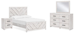 Hoover Furniture Outlet - Ashley Furniture - Cayboni Full Panel Bed, Dresser, Mirror and Nightstand - Full Panel Bed, Dresser, Mirror and Nightstand - B3788B14