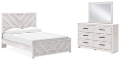 Hoover Furniture Outlet - Ashley Furniture - Cayboni Queen Panel Bed, Dresser and Mirror - Queen Panel Bed, Dresser and Mirror - B3788B5