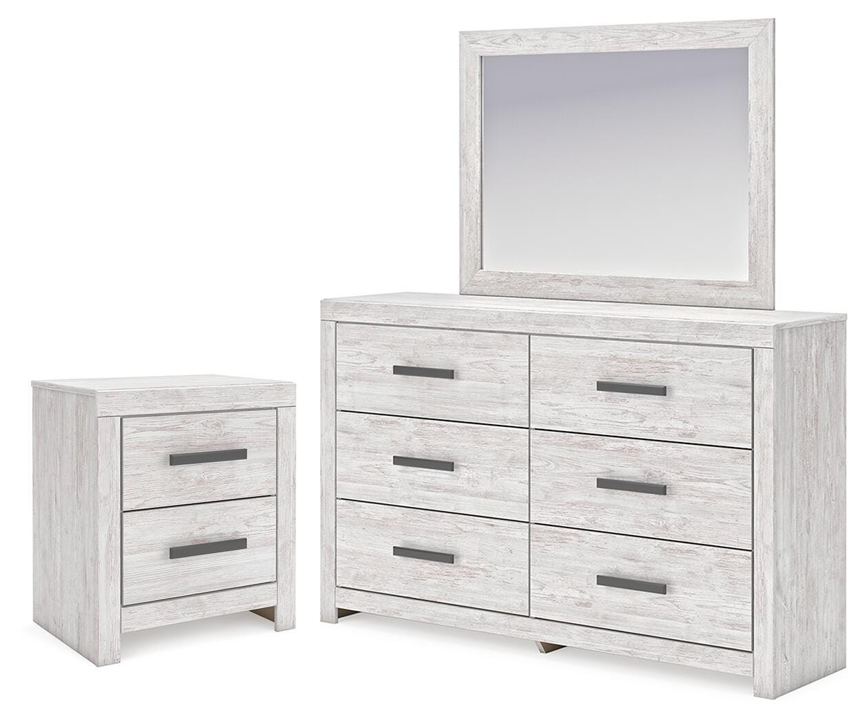 Hoover Furniture Outlet - Ashley Furniture - Cayboni Dresser, Mirror and Nightstand - Dresser, Mirror and Nightstand - B3788B19