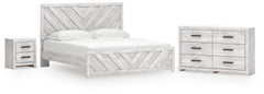 Hoover Furniture Outlet - Ashley Furniture - Cayboni King Panel Bed, Dresser and Nightstand - King Panel Bed, Dresser and Nightstand - B3788B10