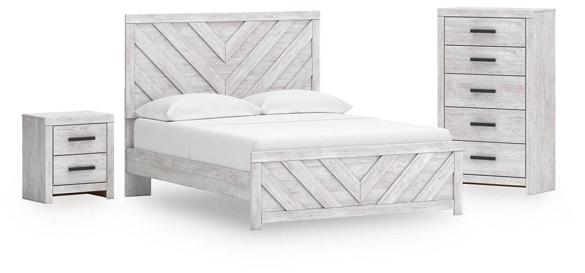 Hoover Furniture Outlet - Ashley Furniture - Cayboni Queen Panel Bed, Chest and Nightstand - Queen Panel Bed, Chest and Nightstand - B3788B20