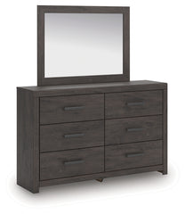 Prendonea King Panel Bed, Dresser, Mirror and Nightstand