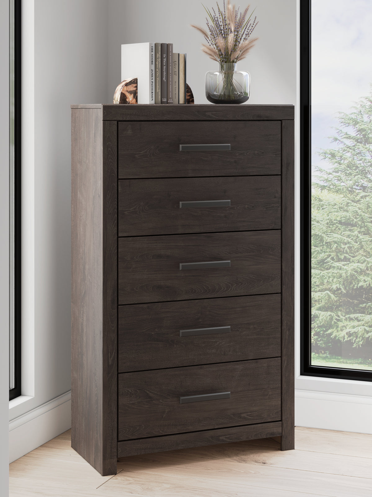 Hoover Furniture Outlet - Ashley Furniture - Prendonea Chest of Drawers - Five Drawer Chest - B3789-46