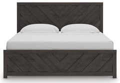Prendonea King Panel Bed and 2 Nightstands