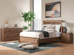 Hoover Furniture Outlet - Ashley Furniture - Fortlorn Queen Panel Bed, Dresser and Nightstand - Queen Panel Bed, Dresser and Nightstand - PCB386B6