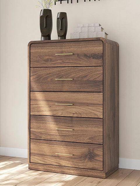 Hoover Furniture Outlet - Ashley Furniture - Fortlorn Chest of Drawers - Five Drawer Chest - PCB386-46