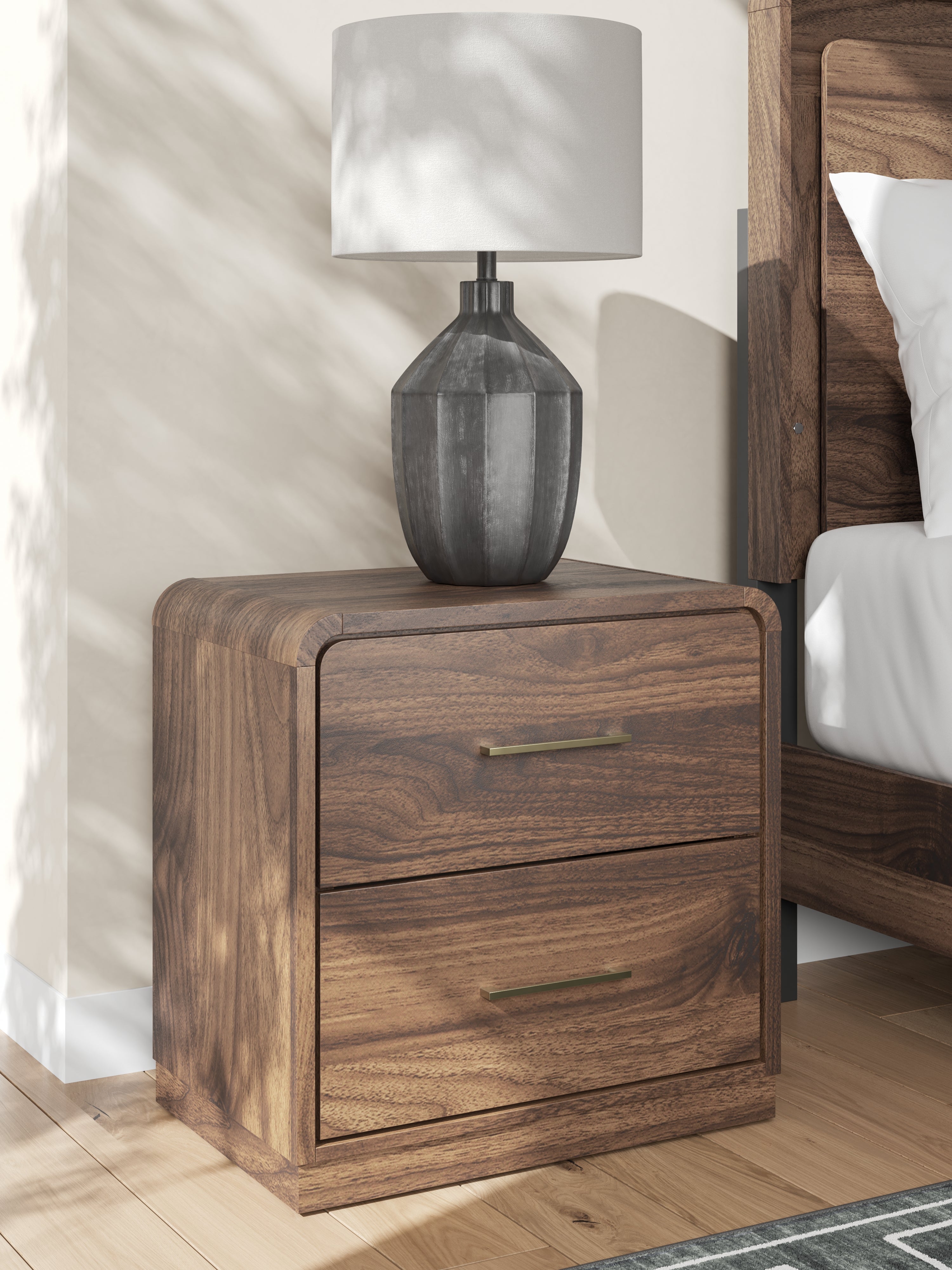 Hoover Furniture Outlet - Ashley Furniture - Fortlorn Nightstand - Two Drawer Night Stand - PCB386-92