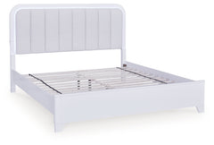 Jarlee King Upholstered Panel Bed