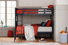 Hoover Furniture Outlet - Ashley Furniture - Nextonfort Twin over Twin Bunk Bed with Mattresses - Twin over Twin Bunk Bed with Mattresses / Multi - B396B12