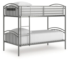 Lanceburg Twin over Twin Bunk Bed and 2 Mattresses