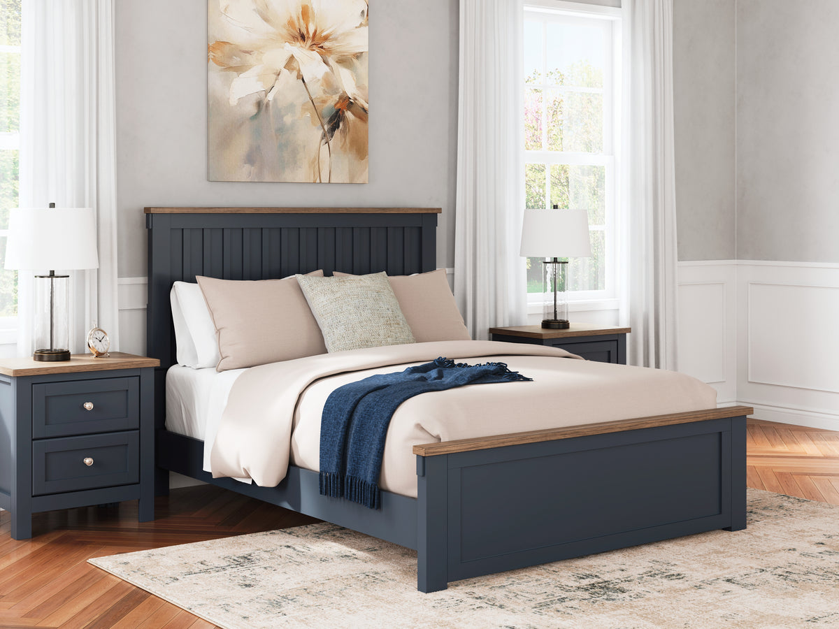 Hoover Furniture Outlet - Ashley Furniture - Landocken Queen Panel Bed - Queen Panel Bed - B414B10