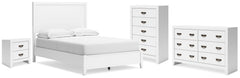 Hoover Furniture Outlet - Ashley Furniture - Binterglen Full Panel Bed, Dresser, Chest and Nightstand - Full Panel Bed, Dresser, Chest and Nightstand - B427B17