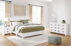 Hoover Furniture Outlet - Ashley Furniture - Binterglen Queen Panel Bed, Dresser and Nightstand - Queen Panel Bed, Dresser and Nightstand - B427B10