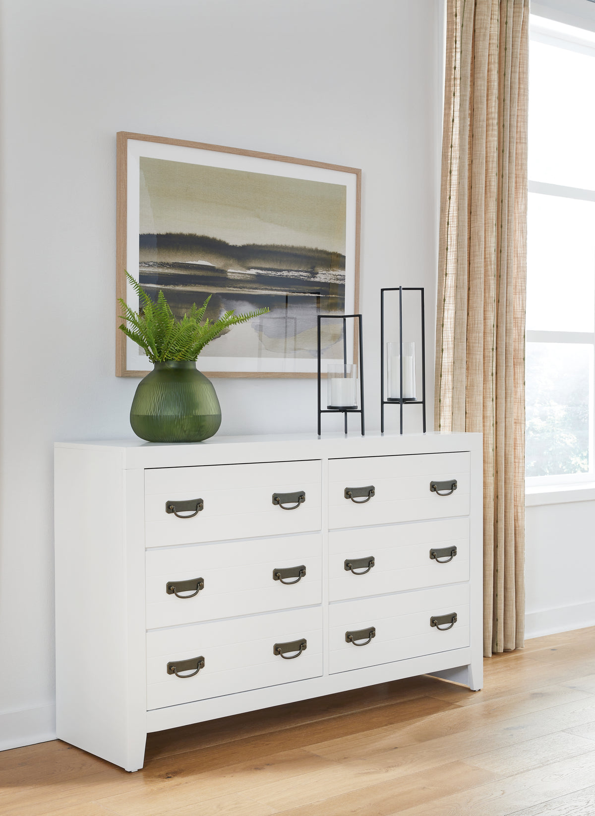Hoover Furniture Outlet - Ashley Furniture - Binterglen Dresser - Dresser / White - B427-31
