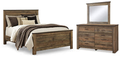 Trinell Queen Panel Bed, Dresser and Mirror