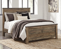 Hoover Furniture Outlet - Ashley Furniture - Trinell Queen Panel Bed - Queen Panel Bed / Brown - B446B11