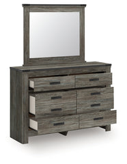 Frandern Full Bookcase Bed, Dresser and Mirror