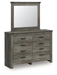 Frandern Twin Bookcase Bed, Dresser and Mirror