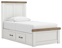 Savonport Twin Panel Bed with Storage