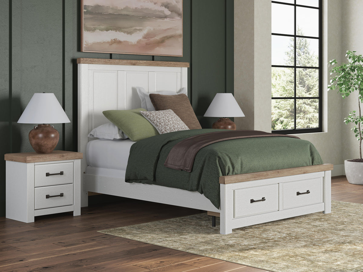 Hoover Furniture Outlet - Ashley Furniture - Savonport Queen Panel Storage Bed - Queen Panel Storage Bed - B4615B7