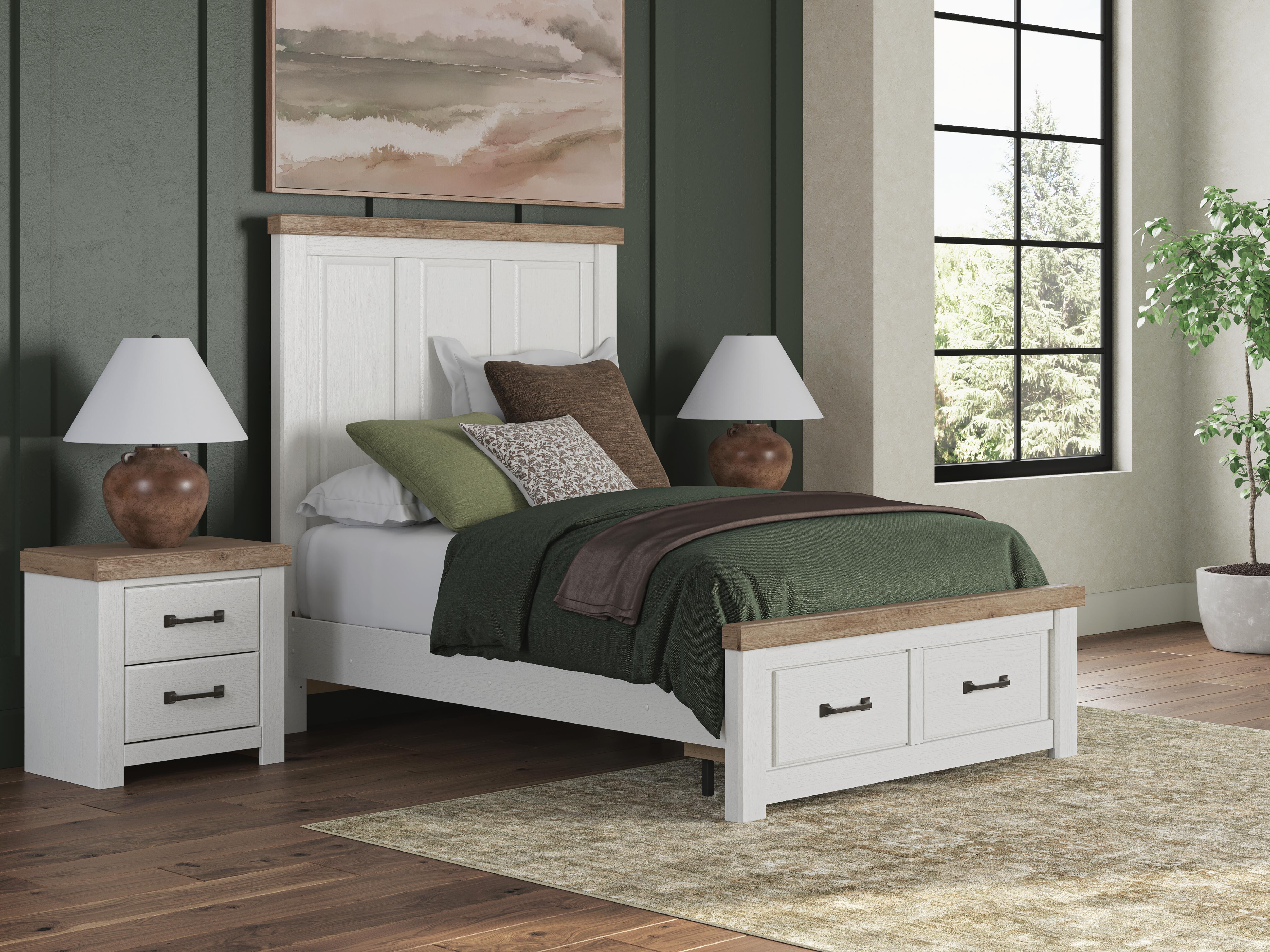 Hoover Furniture Outlet - Ashley Furniture - Savonport Full Panel Storage Bed - Full Panel Storage Bed - B4615B6