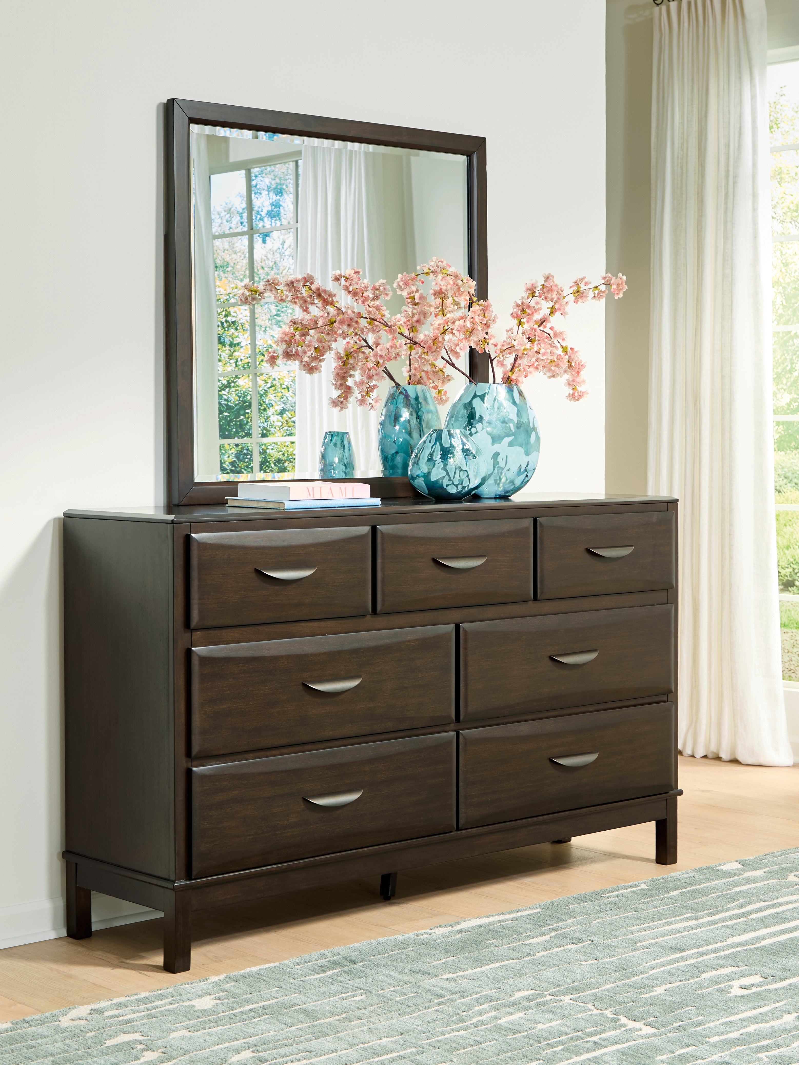Hoover Furniture Outlet - Ashley Furniture - Vanmore Dresser and Mirror - Dresser and Mirror - B479B1