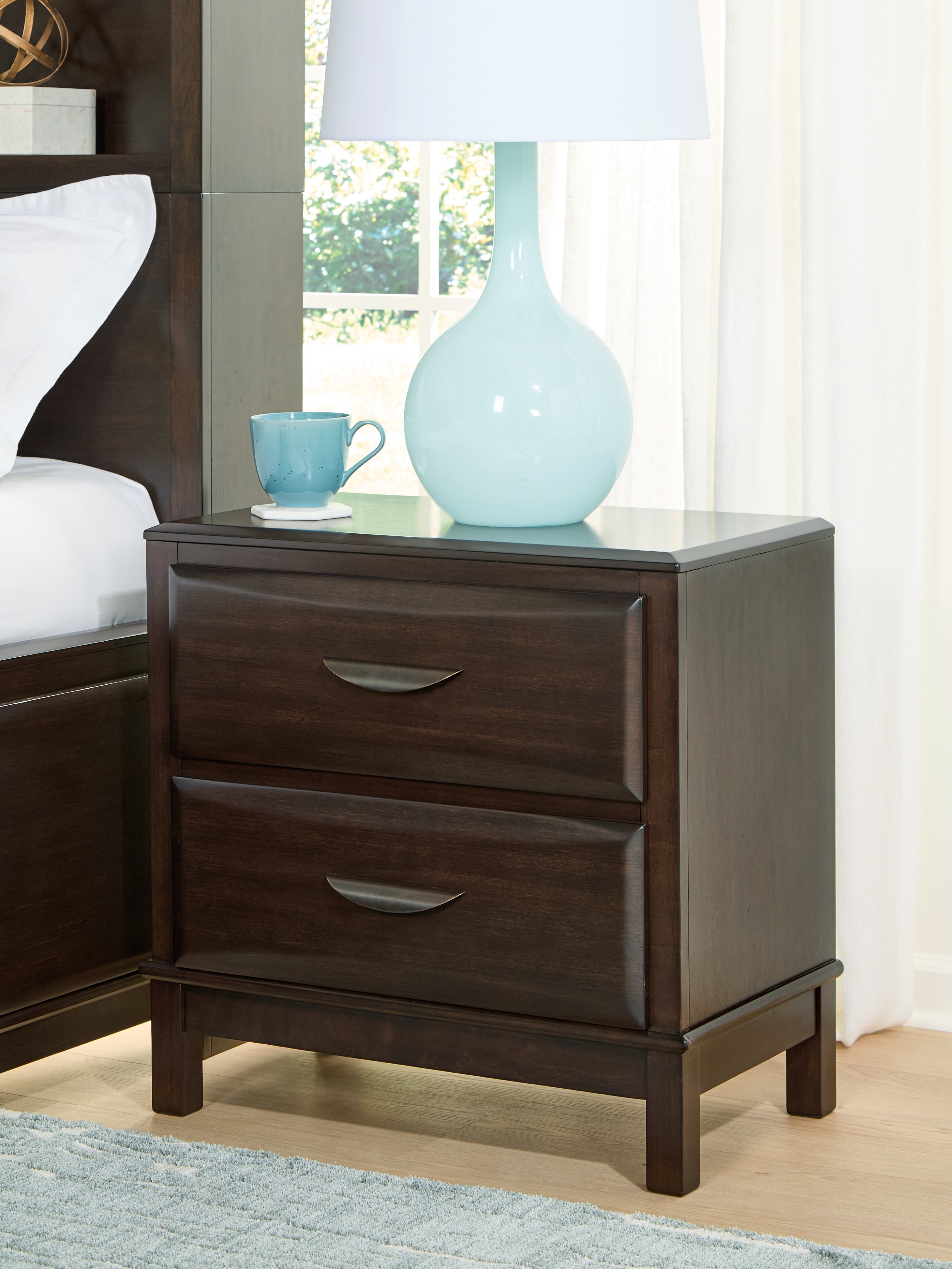 Hoover Furniture Outlet - Ashley Furniture - Vanmore Nightstand - Two Drawer Night Stand - B479-92