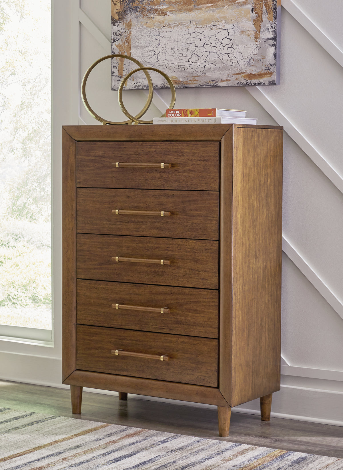 Hoover Furniture Outlet - Ashley Furniture - Lyncott Chest of Drawers - Five Drawer Chest - B615-46