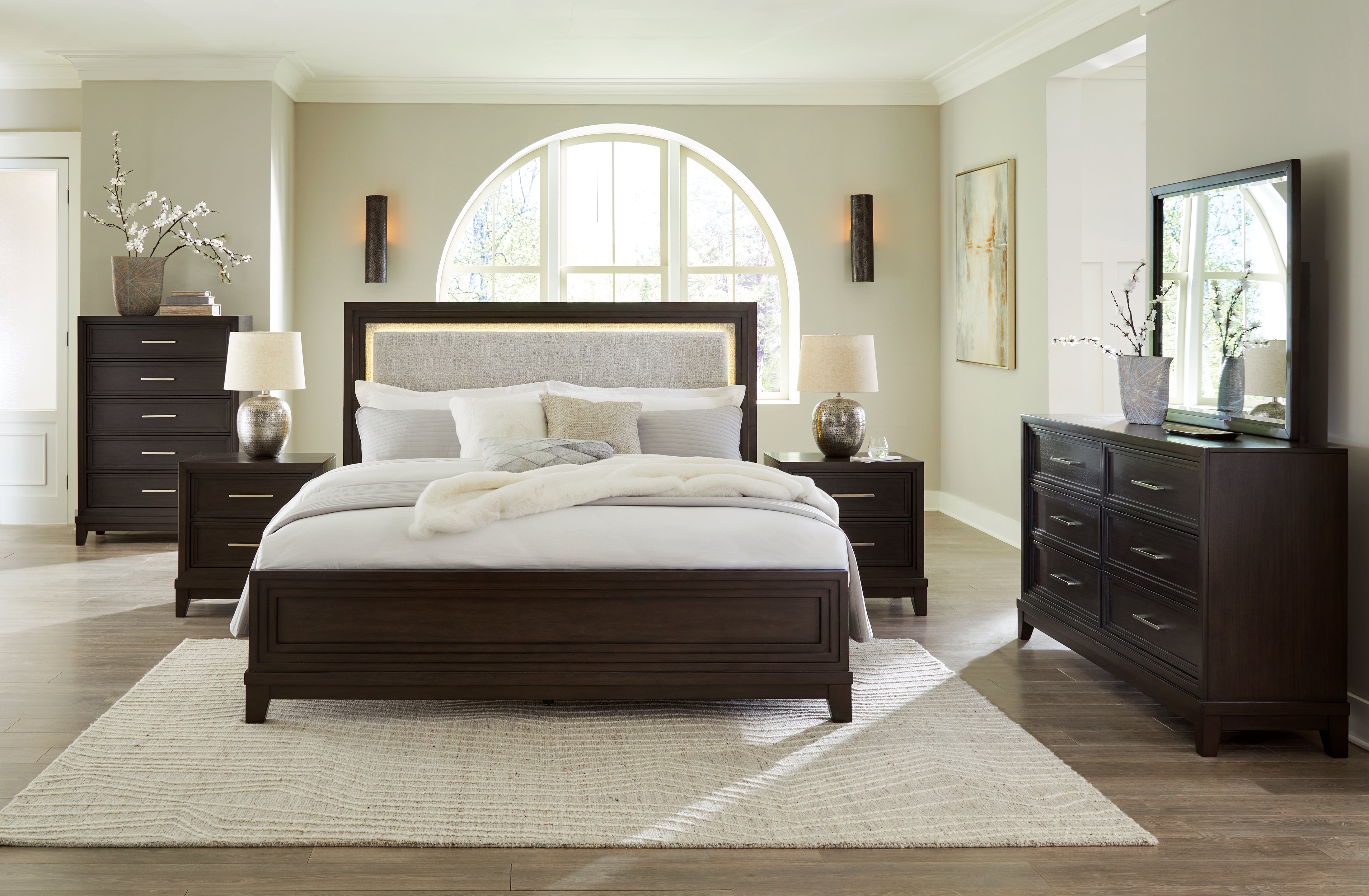 Neymorton Queen Upholstered Panel Bed