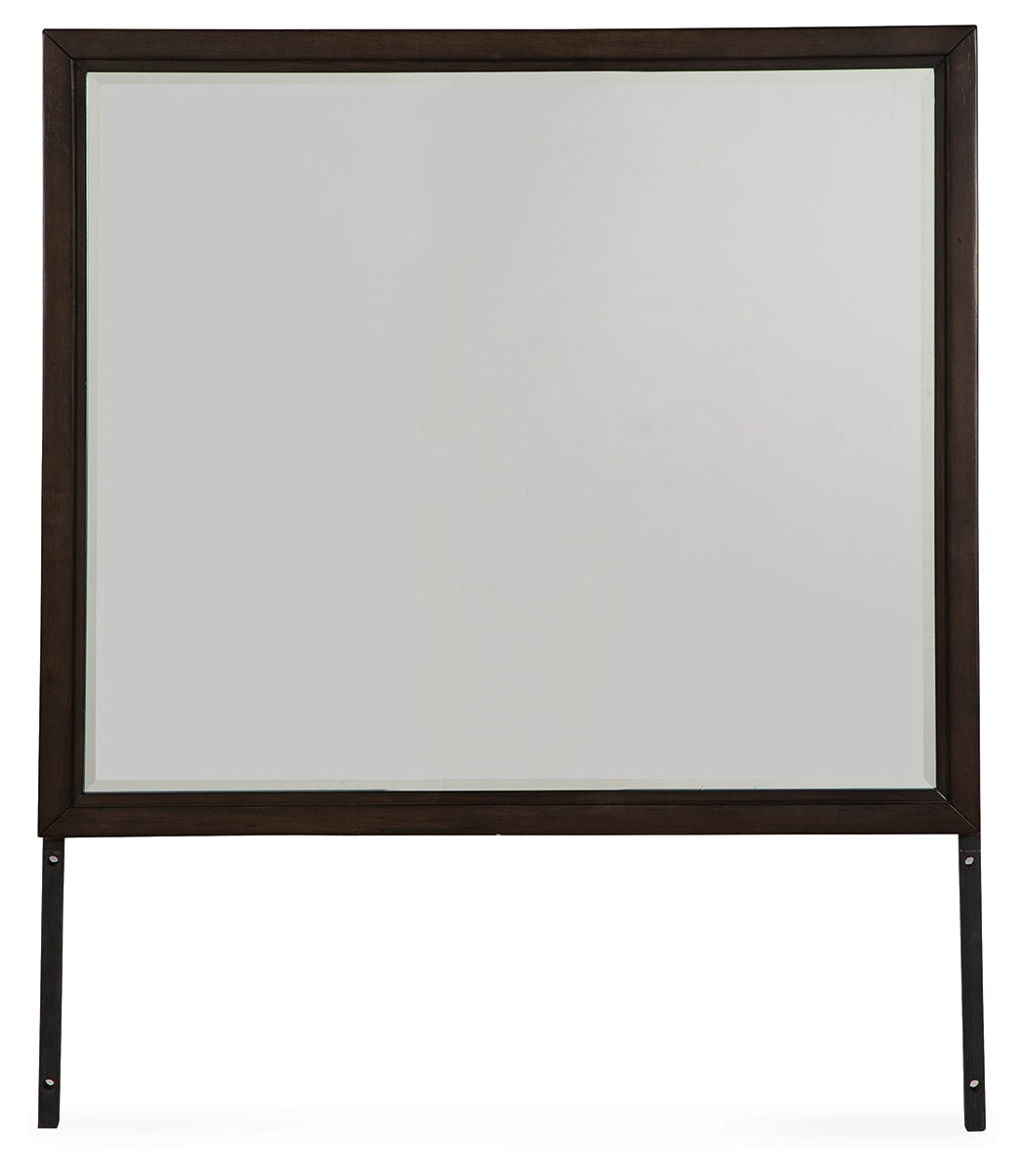 Hoover Furniture Outlet - Ashley Furniture - Neymorton Bedroom Mirror - Bedroom Mirror / Dark Grayish Brown - B618-36