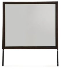 Hoover Furniture Outlet - Ashley Furniture - Neymorton Bedroom Mirror - Bedroom Mirror / Dark Grayish Brown - B618-36