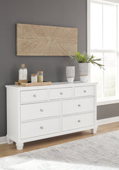 Hoover Furniture Outlet - Ashley Furniture - Fortman Dresser - Dresser / White - B680-31