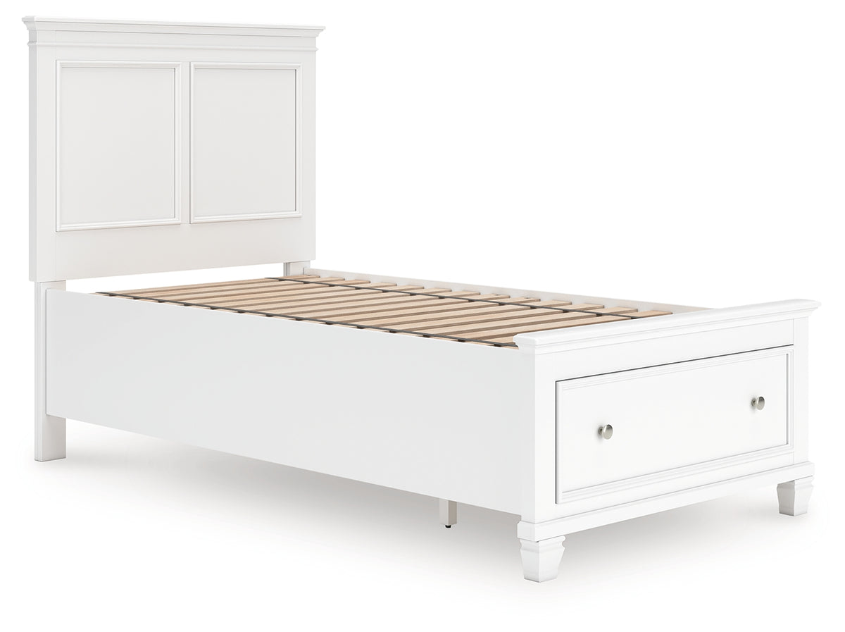 Hoover Furniture Outlet - Ashley Furniture - Fortman Twin Panel Storage Bed - Twin Panel Storage Bed - B680B24