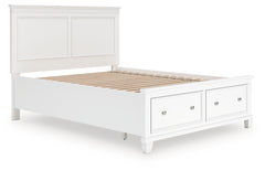 Hoover Furniture Outlet - Ashley Furniture - Fortman Queen Panel Storage Bed - Queen Panel Storage Bed - B680B20