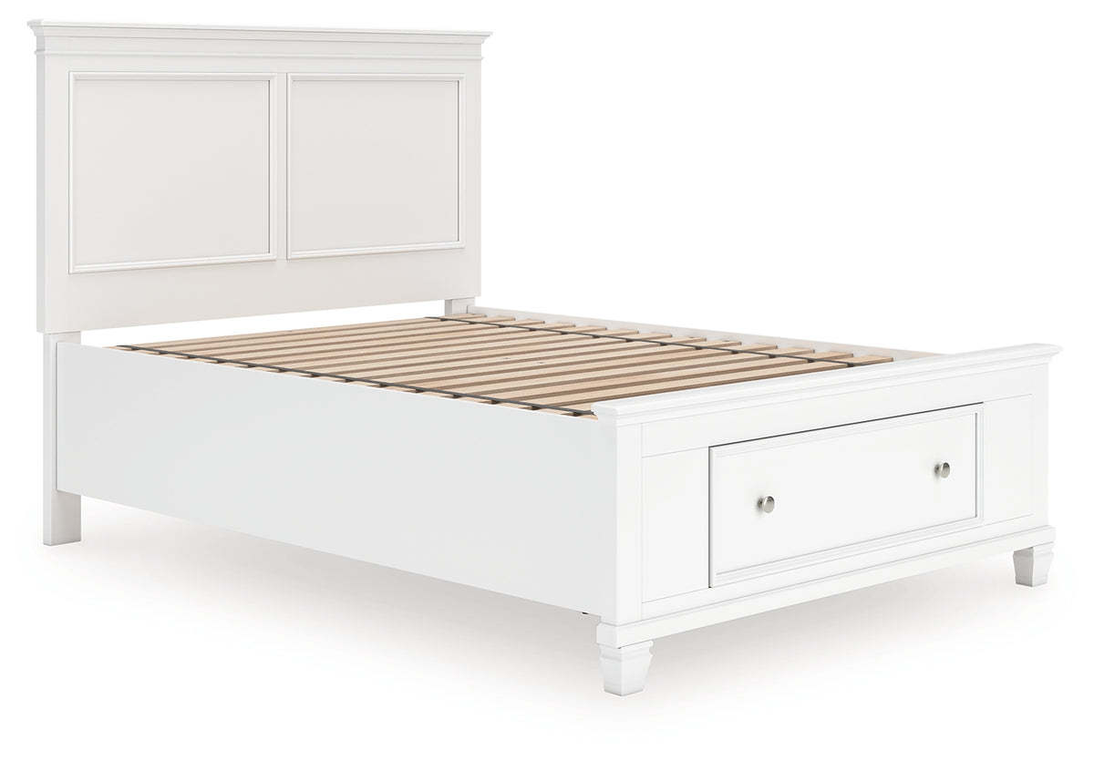 Hoover Furniture Outlet - Ashley Furniture - Fortman Full Panel Storage Bed - Full Panel Storage Bed - B680B25
