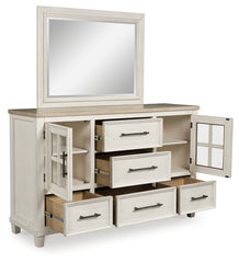 Shaybrock Queen Panel Bed, Dresser, Mirror and Nightstand