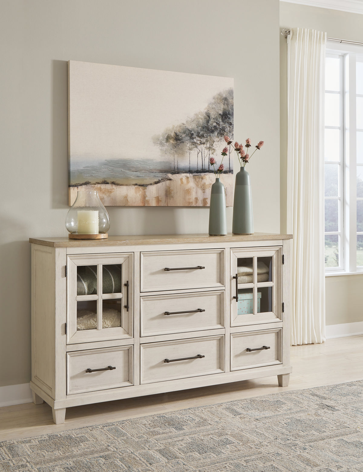 Hoover Furniture Outlet - Ashley Furniture - Shaybrock Dresser - Dresser - B683-31