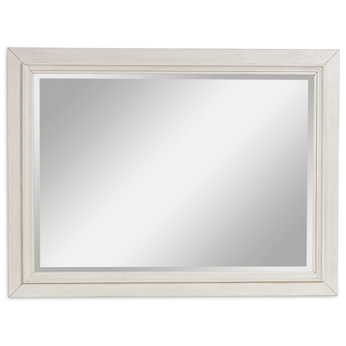 Hoover Furniture Outlet - Ashley Furniture - Shaybrock Bedroom Mirror - Bedroom Mirror / Antique White/Brown - B683-36