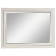 Hoover Furniture Outlet - Ashley Furniture - Shaybrock Bedroom Mirror - Bedroom Mirror / Antique White/Brown - B683-36