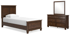 Hoover Furniture Outlet - Ashley Furniture - Danabrin Twin Panel Bed, Dresser and Mirror - Twin Panel Bed, Dresser and Mirror - B685B7