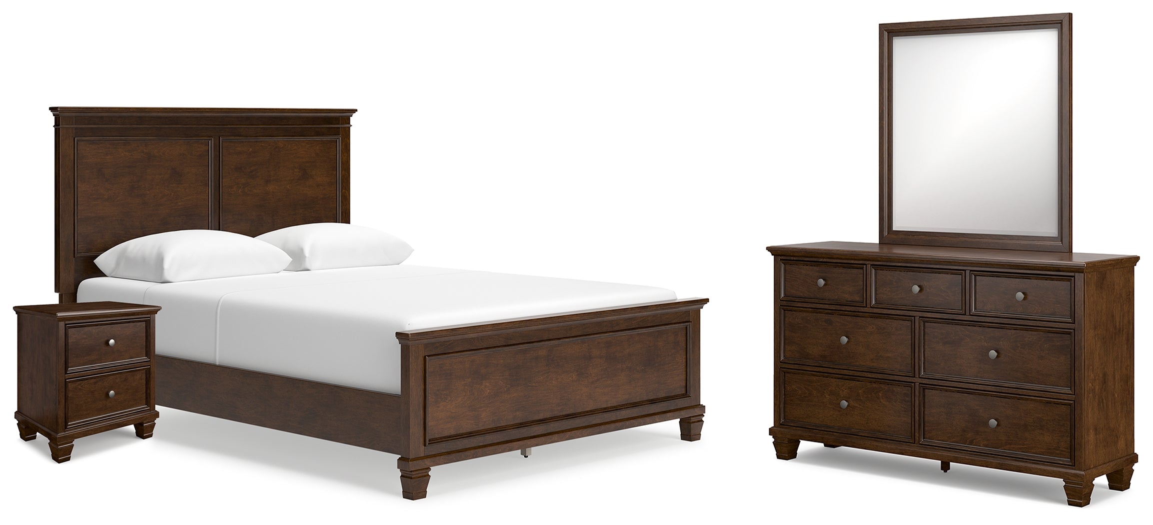 Hoover Furniture Outlet - Ashley Furniture - Danabrin Queen Panel Bed, Dresser, Mirror and Nightstand - Queen Panel Bed, Dresser, Mirror and Nightstand - B685B15